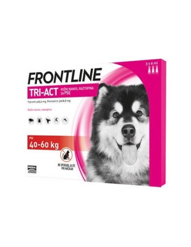 Frontline Tri-act Spot-on per Cani 40-60 kg 3 Pipette