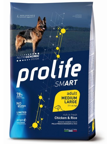 Prolife Smart   Medium/Large Pollo e Riso - 12 kg