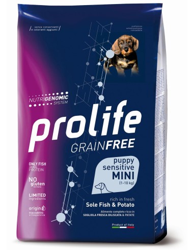 Prolife Grainfree Puppy Sensitive Mini Sogliola e Patate - 2 kg