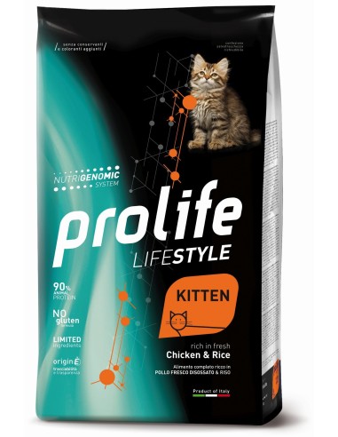 Prolife Lifestyle Kitten Pollo e Riso - 0,4 kg