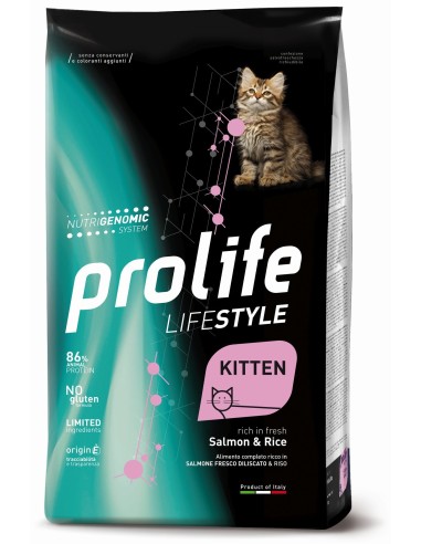 Prolife Cat Lifestyle Kitten con Salmone e Riso - 7kg