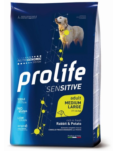 Prolife Sensitive   Medium/Large Coniglio e Patate - 10kg