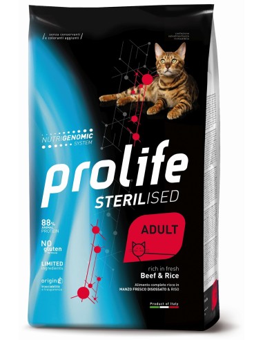 Prolife Cat Sterilised Ad Manzo e Riso 1,5 kg