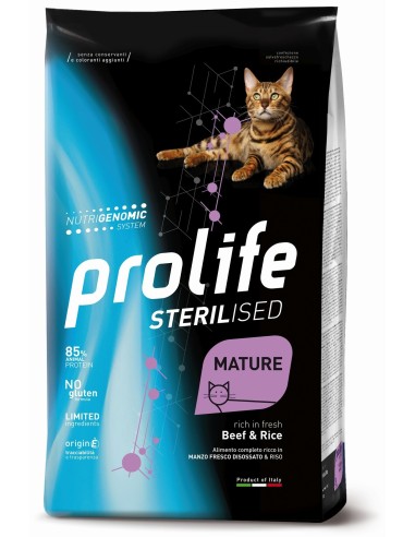Prolife Cat Sterilised Mature Manzo e Riso - 0,4 kg