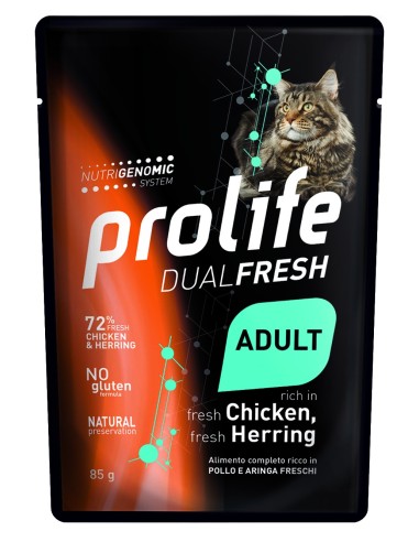 Prolife Cat Dualfresh   Pollo e Aringa - 85 gr - NEW
