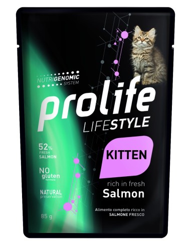 Prolife Cat Lifestyle Kitten Salmone - 85 gr - NEW