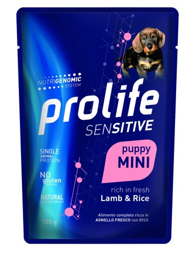 Prolife Dog Sensitive Puppy Mini Agnello e Riso - 100 gr - NEW