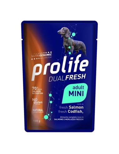 Prolife Dog Dualfresh Adult Mini Salmone e Merluzzo - 100 gr - NEW