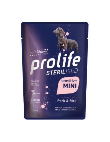 Prolife Dog Sterilised Sensitive Mini Maiale e Riso - 100 gr - NEW