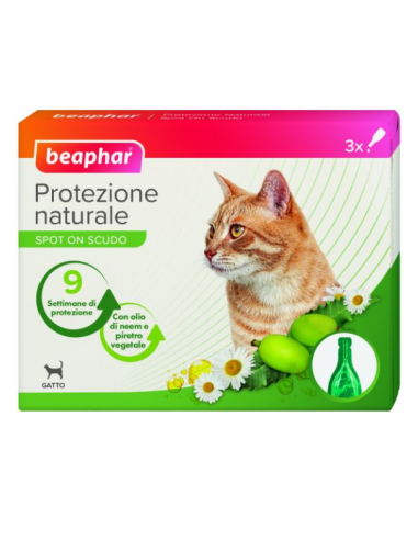 Beaphar Protezione Naturale Spot on per Gatti - 3 pip