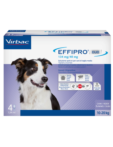 Effipro Duo Cane M (10-20 kg) 4 Pipette