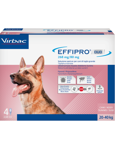 Effipro Duo Cane L (20-40 kg) 4 Pipette
