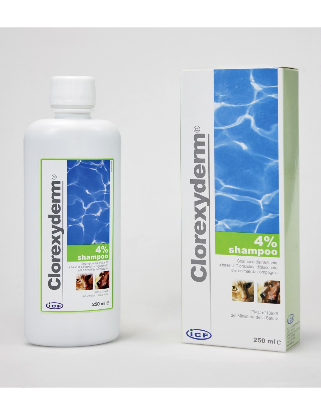 ICF Clorexyderm shampoo 4 % 250 ml