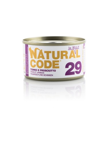 Natural Code 29 Gatto Tonno e prosciutto 85g