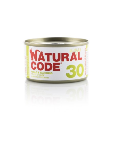 Natural Code 30 Gatto Pollo e tacchino 85g